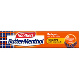 Allens Soothers Butter Menthol Stick Throat Relief with Vitamin C