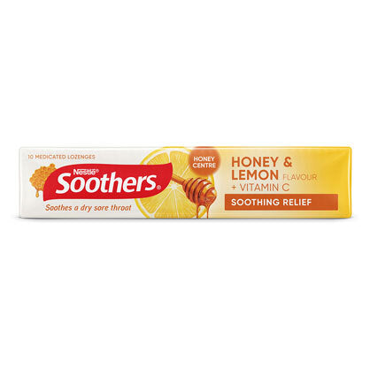 Allens Soothers Honey and Lemon Medicated Lozenges  with Vitamin C