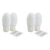 Manicare Travel Tubes 2 Pack x 3 Bundle of 2