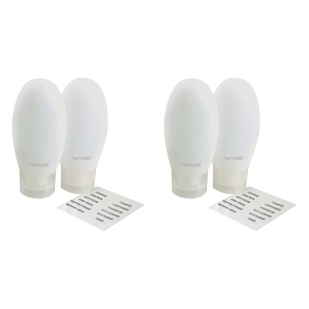 Manicare Travel Tubes 2 Pack x 3 Bundle of 2