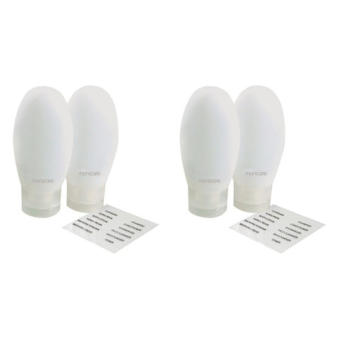 Manicare Travel Tubes 2 Pack x 3 Bundle of 2