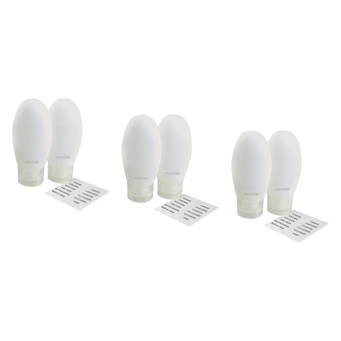 Manicare Travel Tubes 2 Pack x 3 Bundle of 3