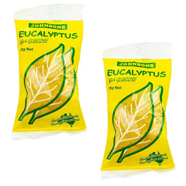 Johnsons Eucalyptus Drops with Glucose 70g x2 Pack Soothing Throat Lozenges