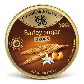 Cavendish & Harvey Barley Sugar Drops 200g Tin Sweets C&H Candy Lollies