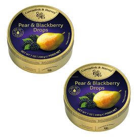 Cavendish & Harvey Pear Blackberry Drops 2 x 200g Tin Sweets