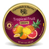 Cavendish & Harvey Tropical Fruit Drops 200g Tin Sweets C&H Candy Lollies