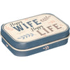 Nostalgic Art Happy Wife Happy Life Pills Novelty Mint Tin Box With Mints 34g
