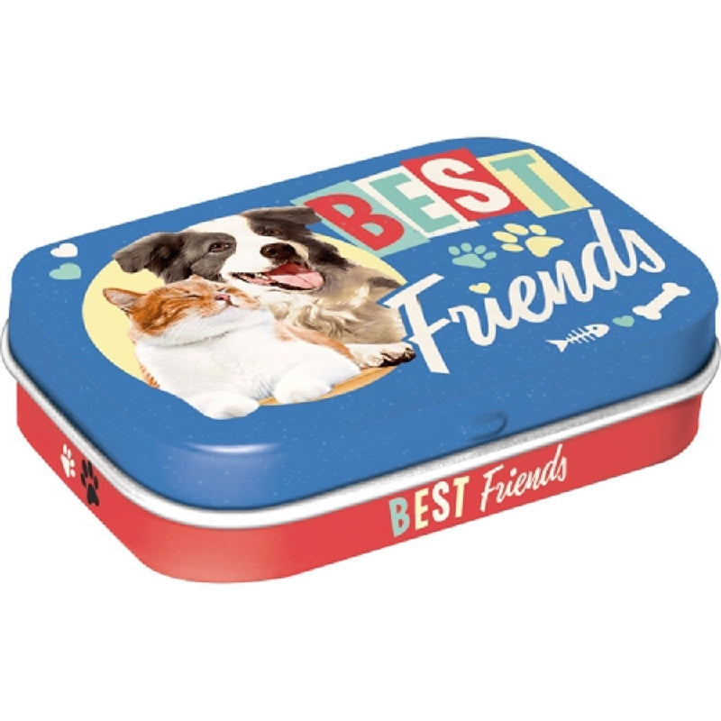 Nostalgic Art Best Friends Cat & Dog Pills Novelty Mint Tin Box With Mints 34g