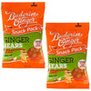 Buderim Ginger Chewable Ginger Bears Snack Pack 2 x 40g Natural Ginger Candy
