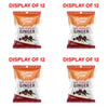 Buderim Ginger Dark Chocolate Ginger 40g Counter Display of 12 Bundle of 4