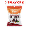 Buderim Ginger Dark Chocolate Ginger 40g Counter Display of 12 Bundle of 6