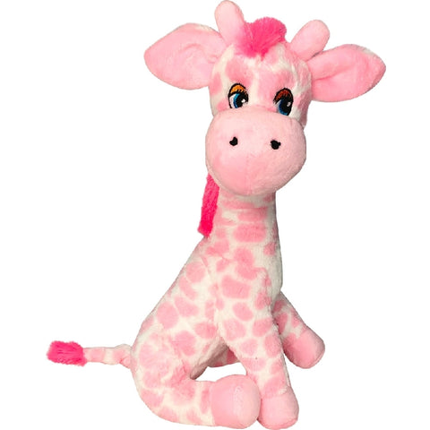 Teddy And Friends Bright Pink Gerry Giraffe 33cm Stuffed Toy