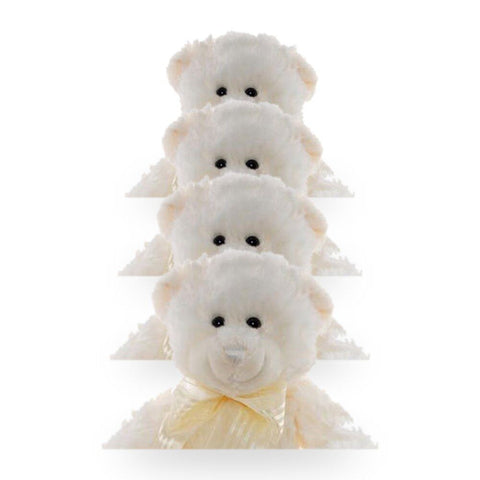 Teddy & Friends Teddy Plush Toy Frankie Cream 20cm Sitting Pack of 4