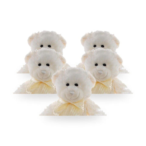 Teddy & Friends Teddy Plush Toy Frankie Cream 20cm Sitting Pack of 5