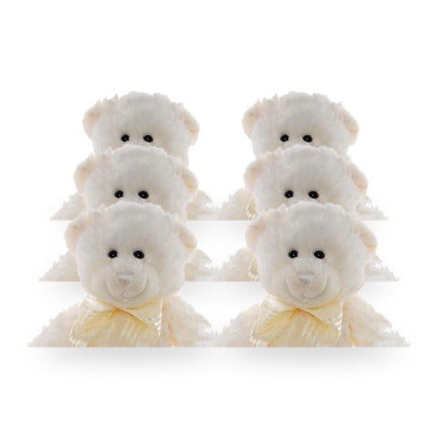 Teddy & Friends Teddy Plush Toy Frankie Cream 20cm Sitting Pack of 6