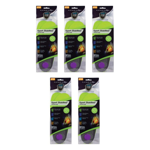 Neat Feat Sport Insoles Medium Pack of 5