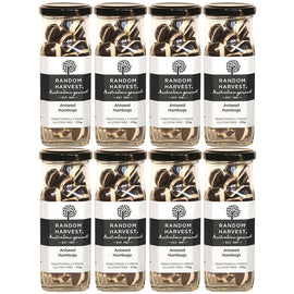 Random Harvest Aniseed Humbugs Rock Candy 8 x 170g Jars Gluten Free Vegan Sweets