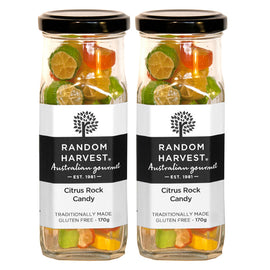 Random Harvest Citrus Rock Candy 2 x 170g Jars Gluten Free Vegan Treat