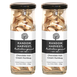 Random Harvest Chocolate Irish Cream Humbugs 2 x 170g Jars Gluten Free Vegan
