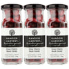 Random Harvest Choc Cherry Rock Candy 3 Pack 170g Glass Jar Vegan Sweets