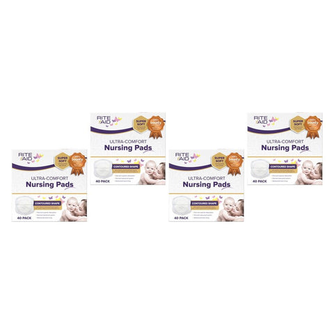 Rite Aid Nursing Pads 40 Pack Bundle of 4
