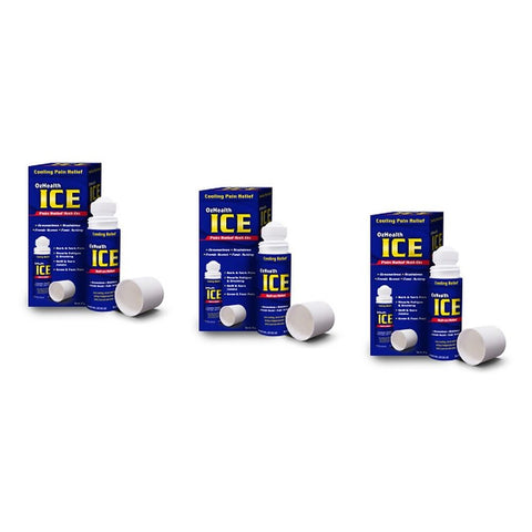 Oz Health Ice Pain Relief Roll-On 82g Pack of 3