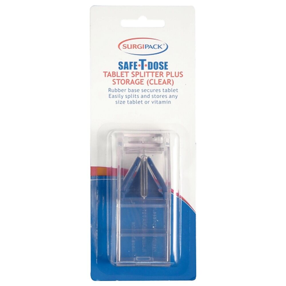 SurgiPack Safe-T-Dose Pill Splitter Clear