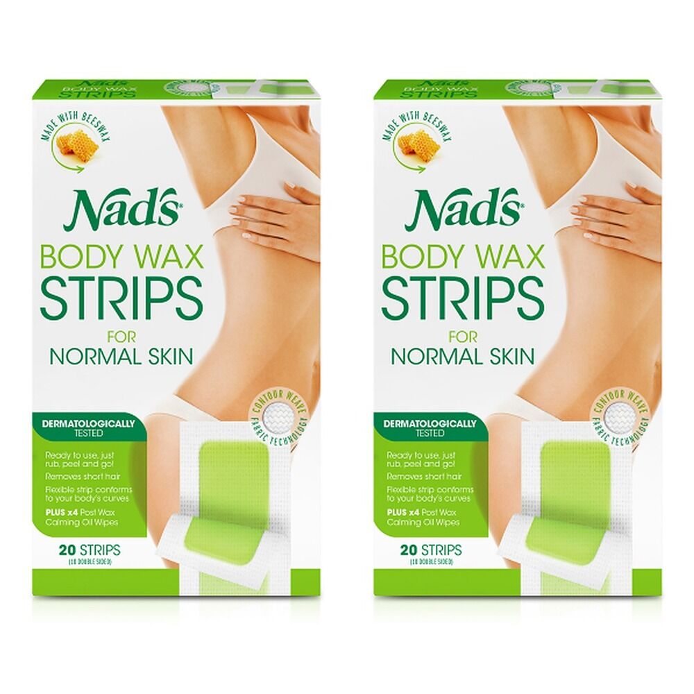 Nad's Body Wax Strips 20 Pack Bundle of 2