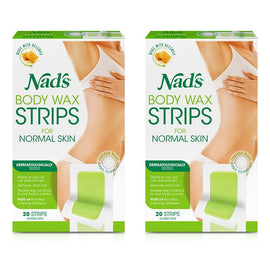 Nad's Body Wax Strips 20 Pack Bundle of 2