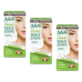 Nad's Facial Wax Strips 20 Pack Bundle of 3