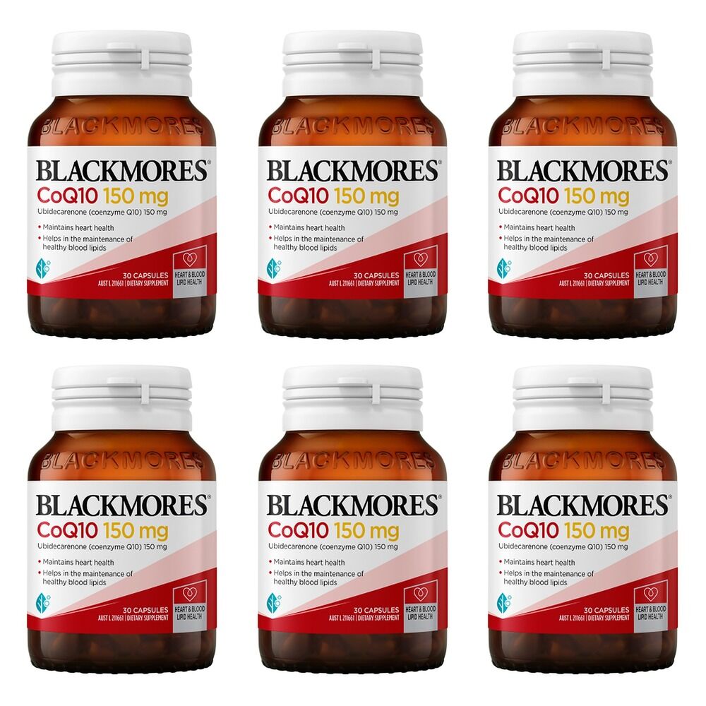 Blackmores CoQ10 150mg 30 Capsules Pack of 6
