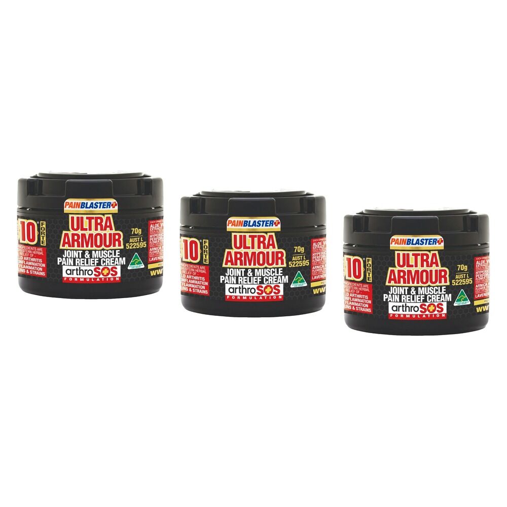 Pain Blaster Ultra Armour Joint & Muscle Pain Relief Gel 70g Pack of 3
