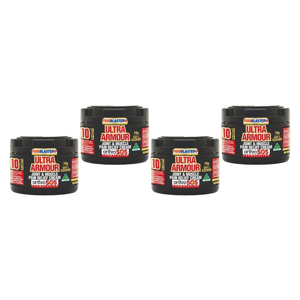 Pain Blaster Ultra Armour Joint & Muscle Pain Relief Gel 70g Pack of 4