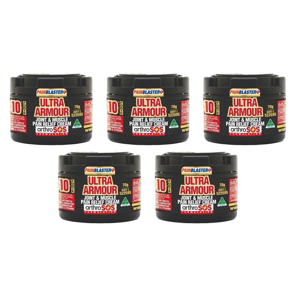 Pain Blaster Ultra Armour Joint & Muscle Pain Relief Gel 70g Pack of 5