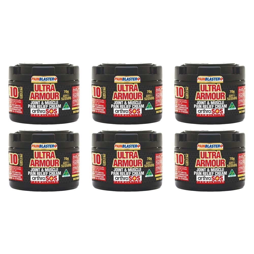 Pain Blaster Ultra Armour Joint & Muscle Pain Relief Gel 70g Pack of 6