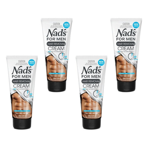 Nad's for Men Hair Removal Cream 200mL Pack of 4
