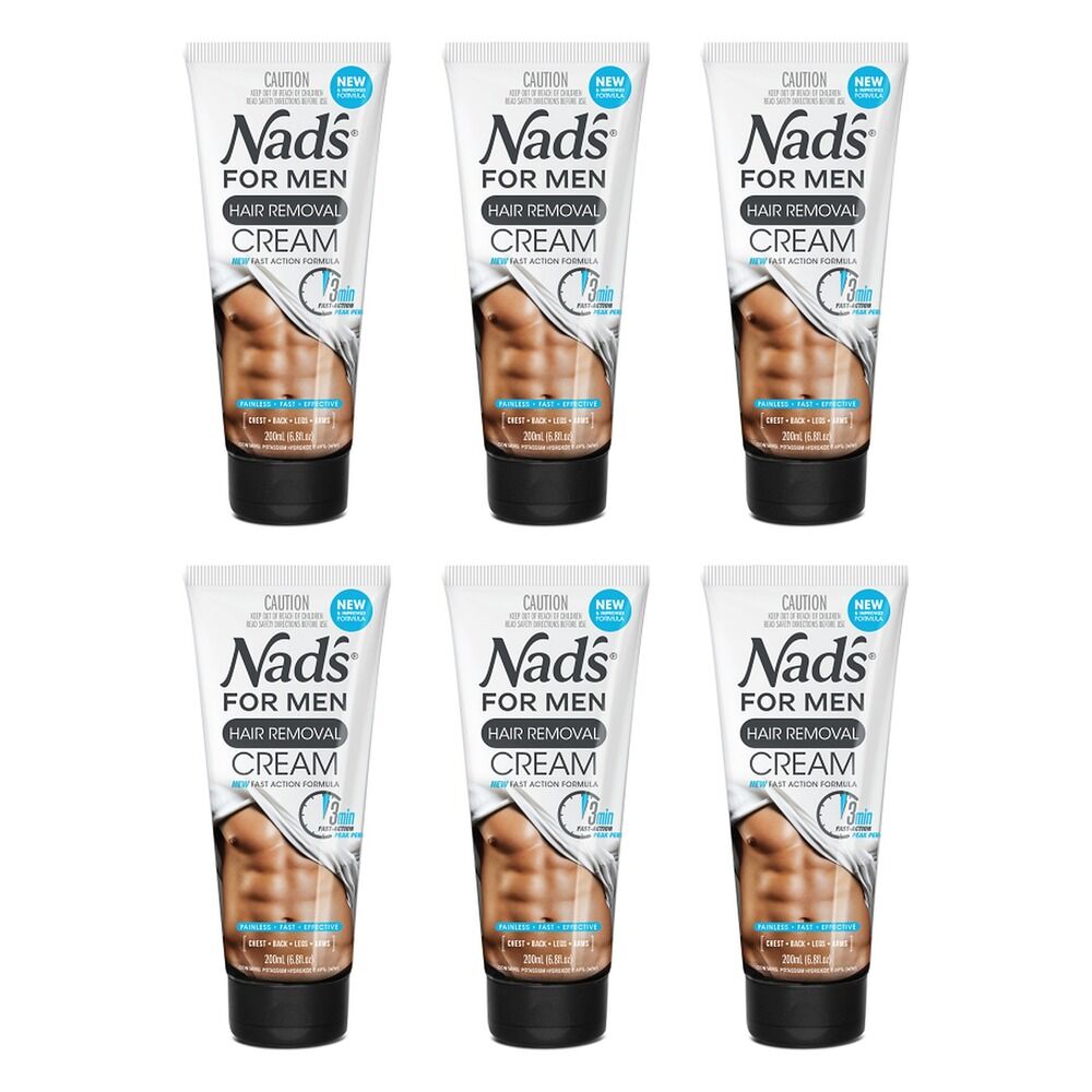 Nad's for Men Hair Removal Cream 200mL Pack of 6