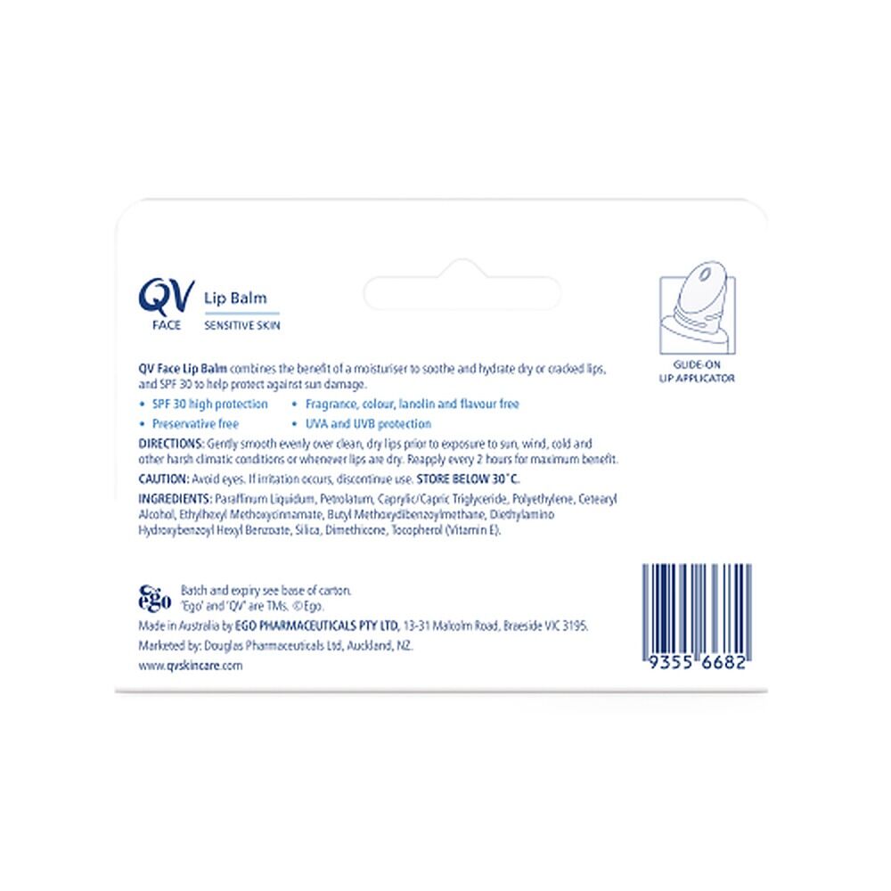 Ego QV Face Lip Balm SPF 30 15g