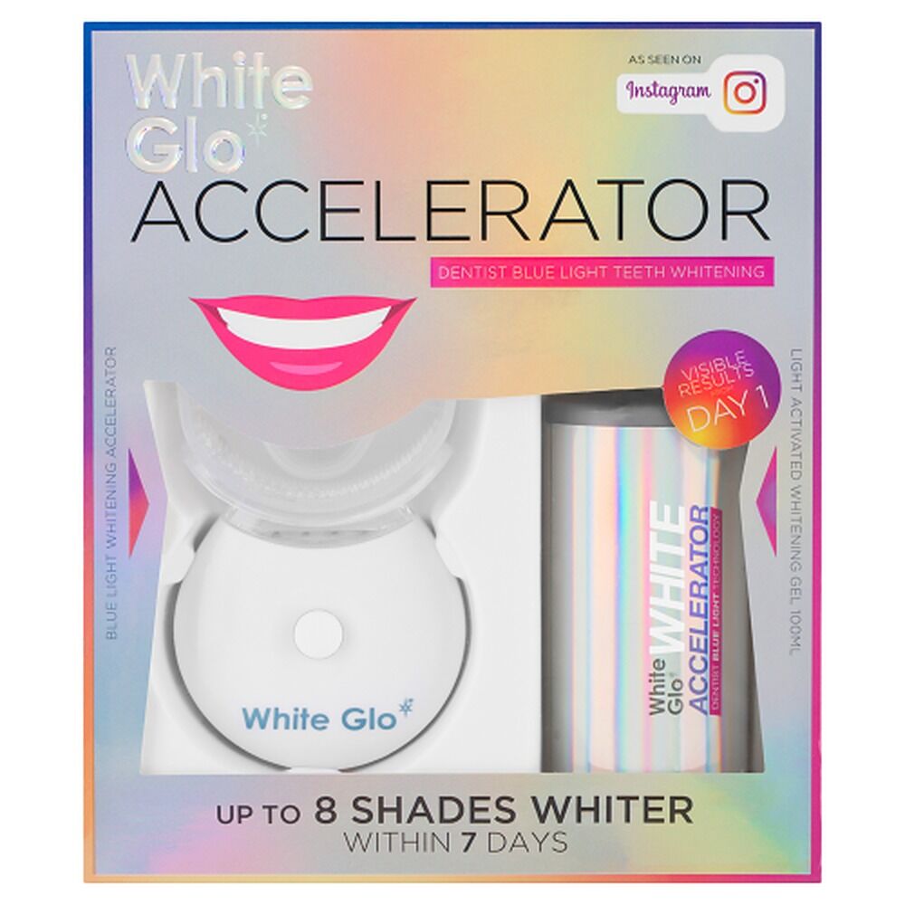 White Glo Accelerator Blue Light Teeth Whitening Kit