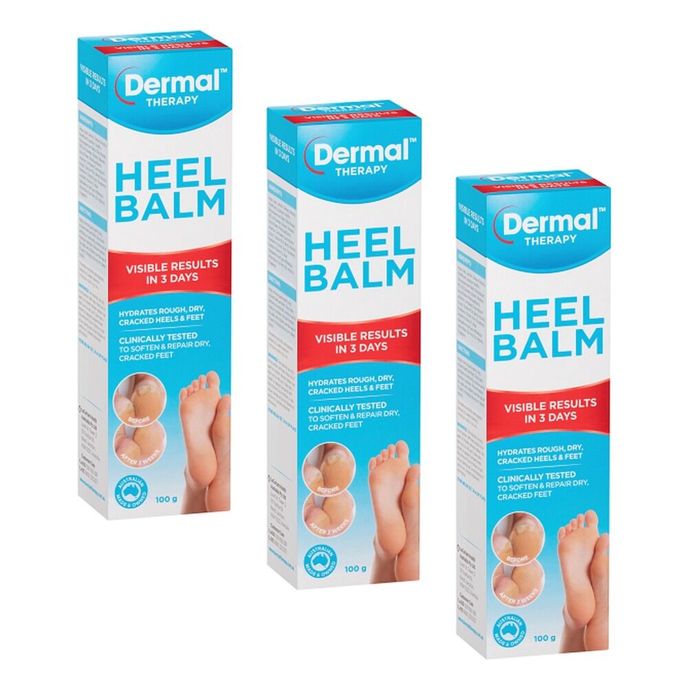 Dermal Therapy Heel Balm 100g Pack of 3
