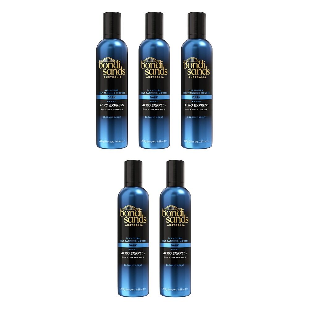 Bondi Sands Aero Express Dark Self Tanning Mousse 200g Pack of 5