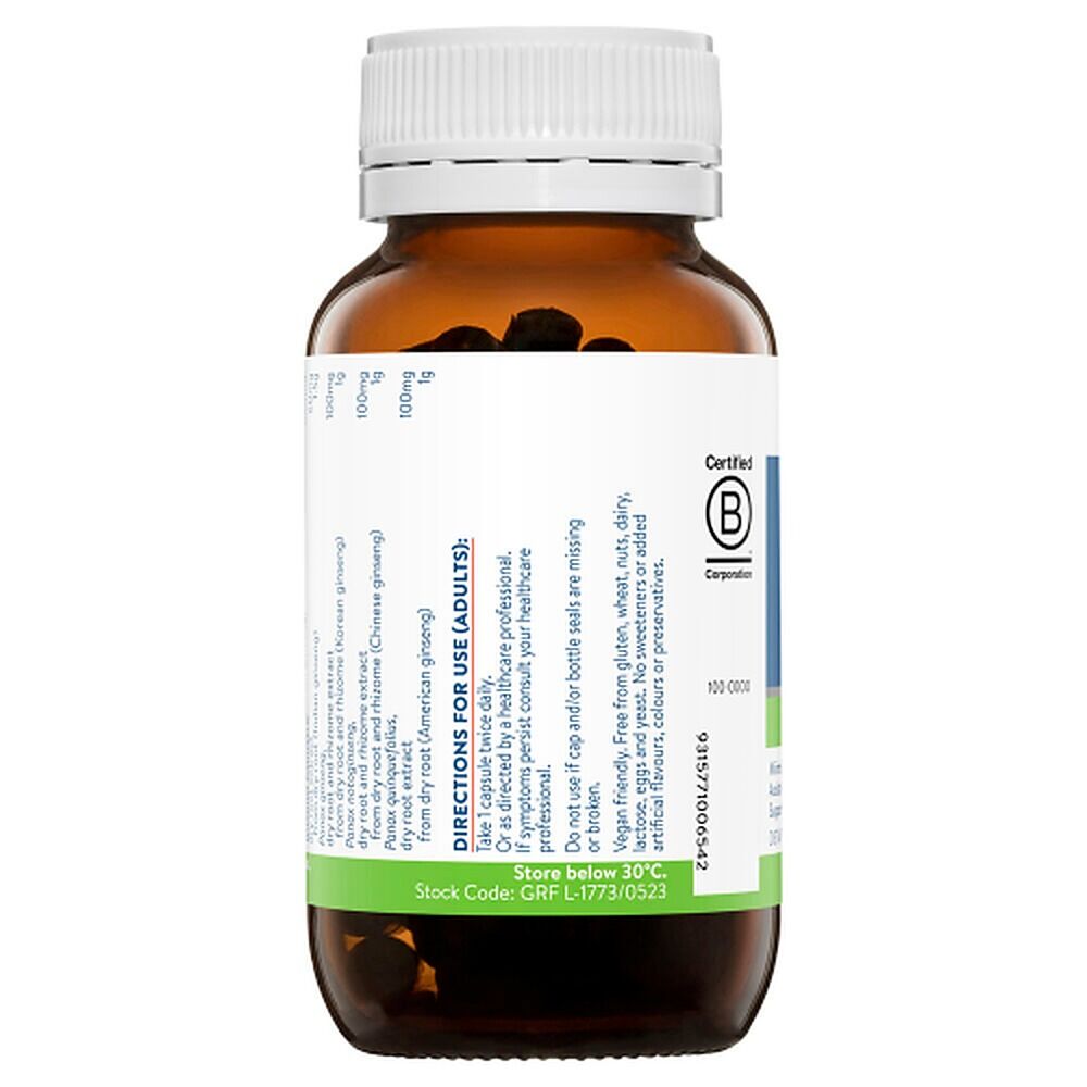 Ethical Nutrients Ginseng 5 Exhaustion Relief Capsules 60 Pack