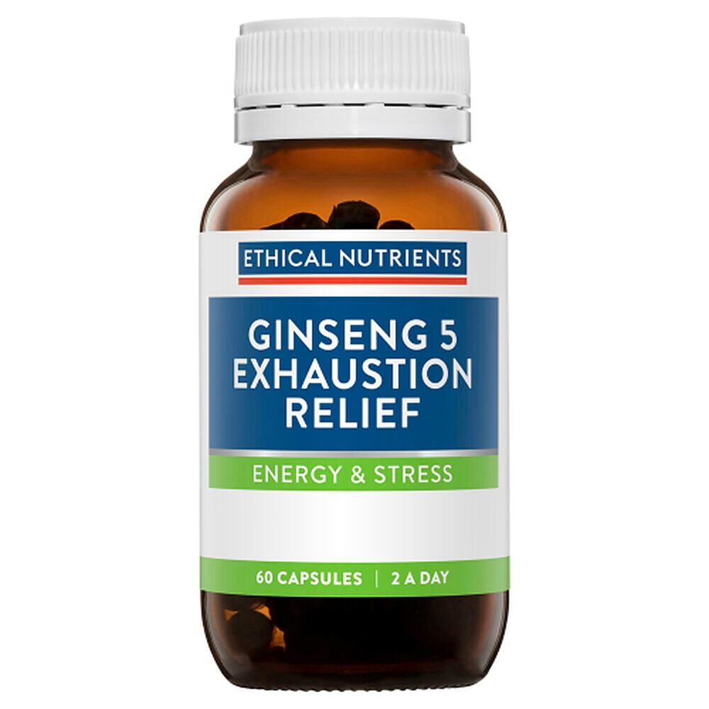 Ethical Nutrients Ginseng 5 Exhaustion Relief Capsules 60 Pack