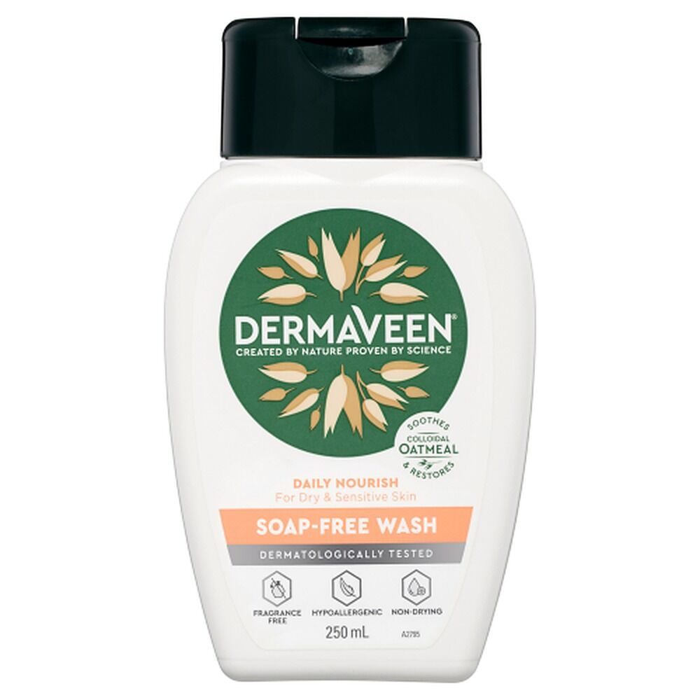DermaVeen Daily Nourish Soap-Free Wash 250mL