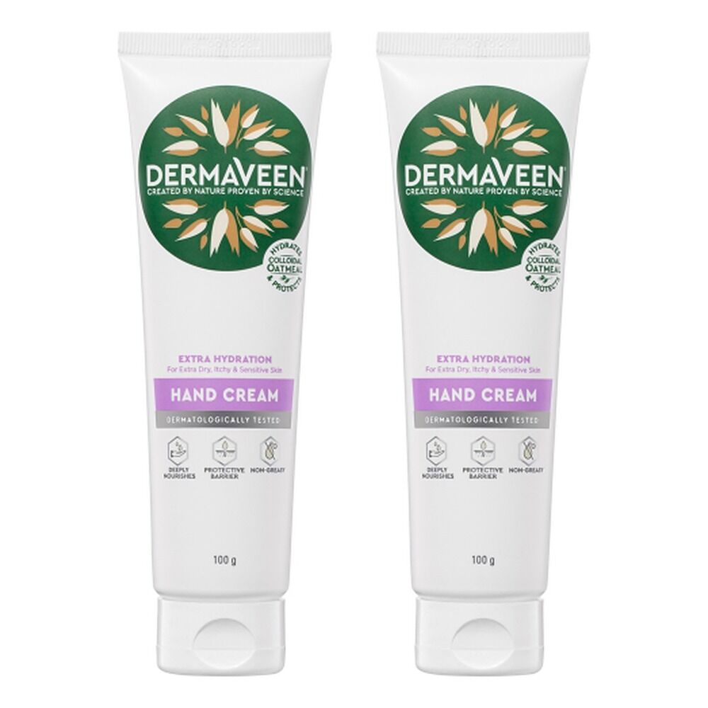 DermaVeen Extra Hydration Hand Cream 100g Pack of 2