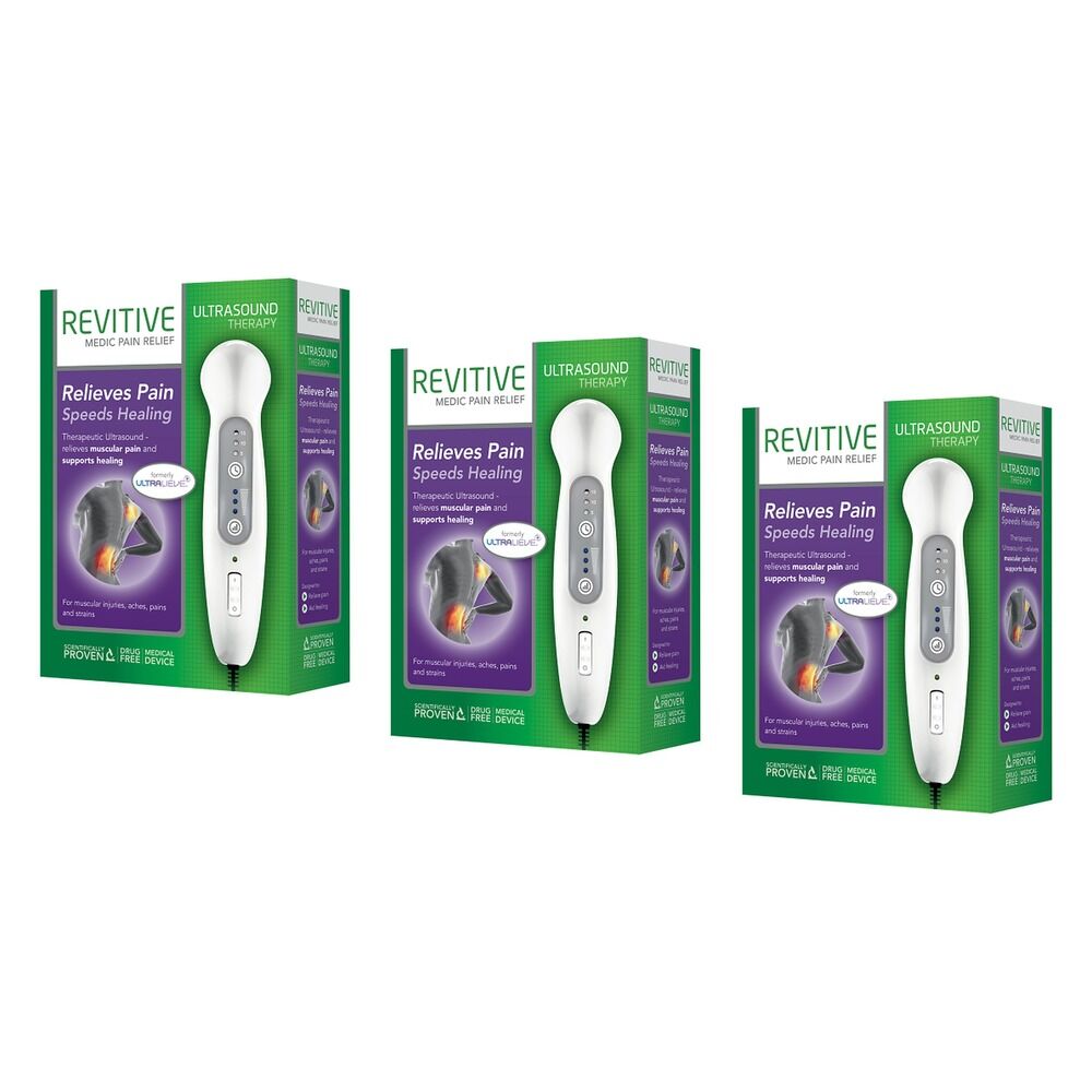 Ultralieve Revitive Ultrasound Therapy Device Pack of 3