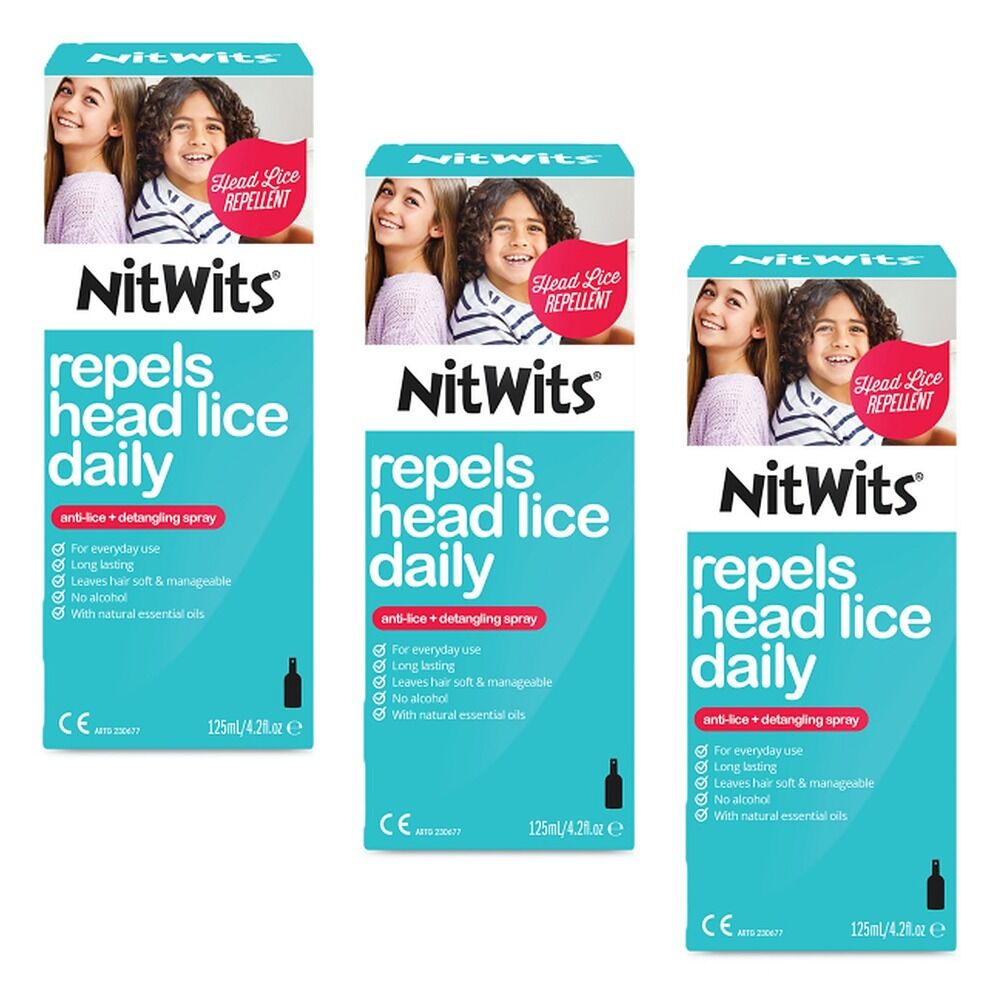 NitWits Anti Lice Spray 125mL Pack of 3