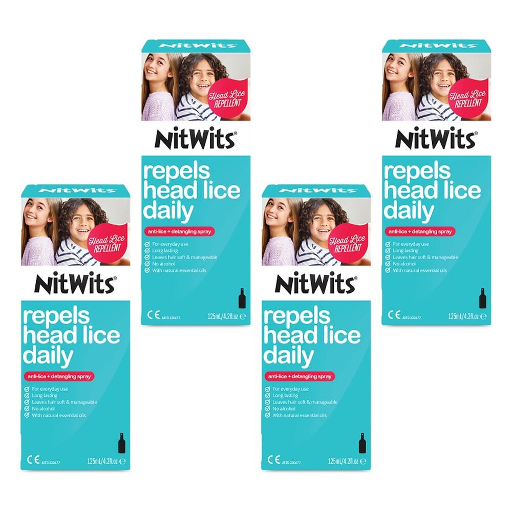 NitWits Anti Lice Spray 125mL Pack of 4