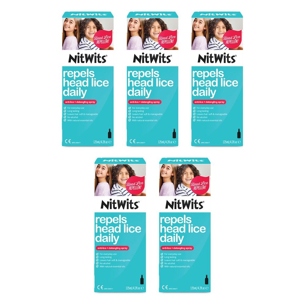 NitWits Anti Lice Spray 125mL Pack of 5