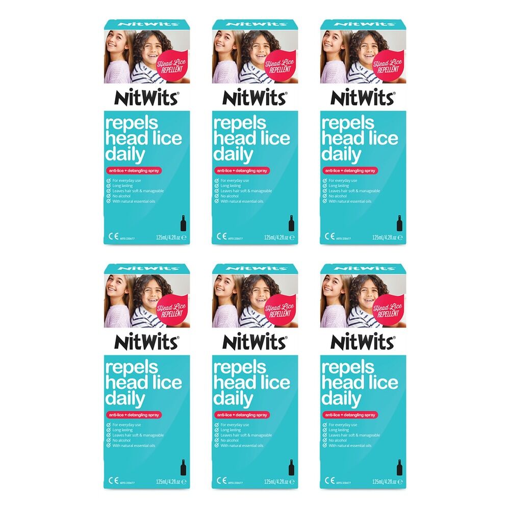 NitWits Anti Lice Spray 125mL Pack of 6
